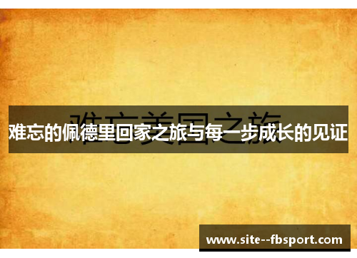难忘的佩德里回家之旅与每一步成长的见证 难忘的佩德里回家之旅与每一步成长的见证